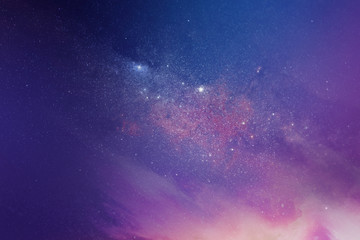 Purplish galaxy background illustration