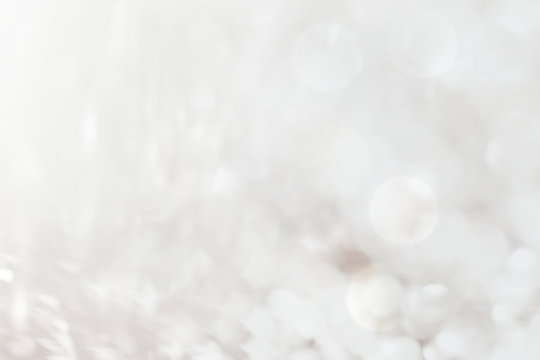 White bokeh patterned background