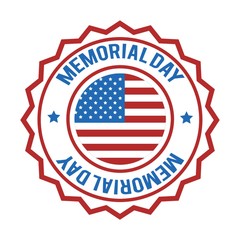 Memorial day label.