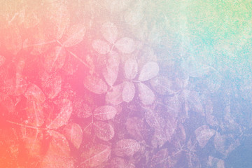 Fototapeta na wymiar Colorful leaf pattern textured backdrop