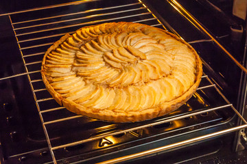 Homemade apple pie.  Home Cooking