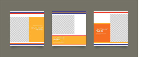 Unique Editable modern Social Media banner Template.Promotional web banner for social media. Elegant sale and discount promo. Fashion and lifestyle blog templates, web banners