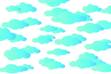 Seamless patterns with sky clouds for wallpapers, gift paper, filling patterns, webpage backgrounds, greeting cards, packages
