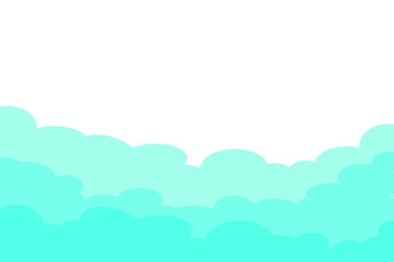  sky clouds background with. Vector illustration. 