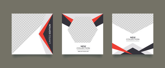 Unique Editable modern Social Media banner Template.Promotional web banner for social media. Elegant sale and discount promo. Fashion and lifestyle blog templates, web banners