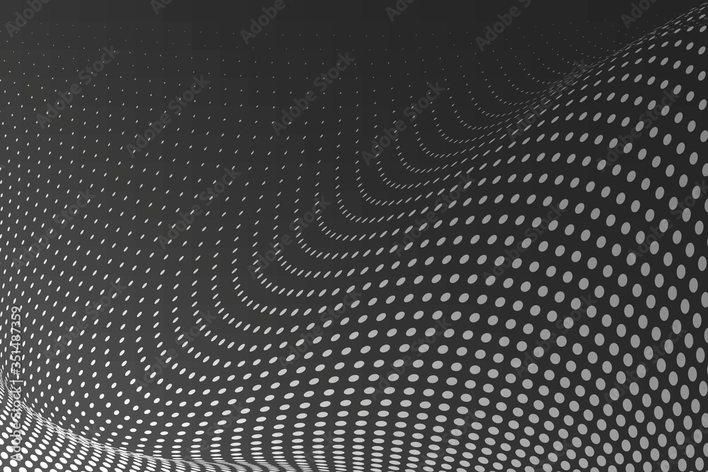 Poster black gradient background halftone style