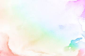 Rainbow gradient watercolor style background illustration illustration - 351487732