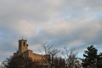 Obraz premium The Fortress of Guaita in the City of San Marino