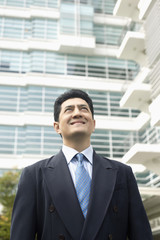 Fototapeta premium Confident businessman smiling