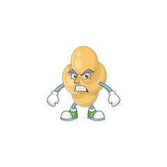 cartoon drawing of bordetella pertussis showing angry face