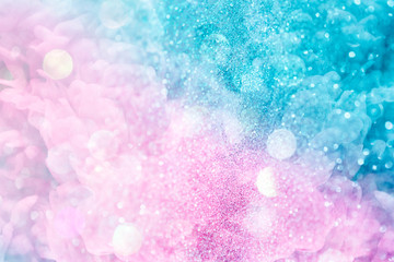 Colorful glittery bokeh background illustration