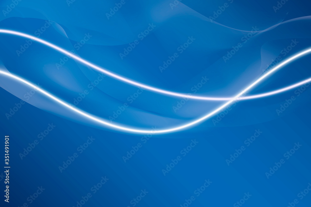Canvas Prints glowing white neon line patterned background vector