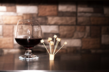 restaurant wine and cheese