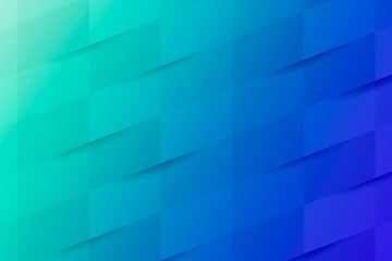 Blue and turquoise geometrical pattern background