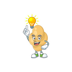 A brilliance bordetella pertussis cartoon design concept have an idea