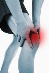 Man with knee pain