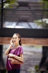 Woman talking on the mobile phone