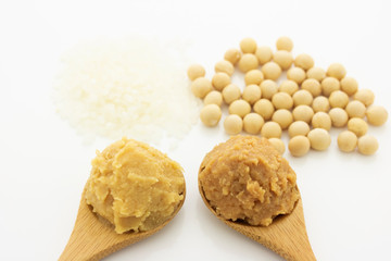 味噌と大豆と米