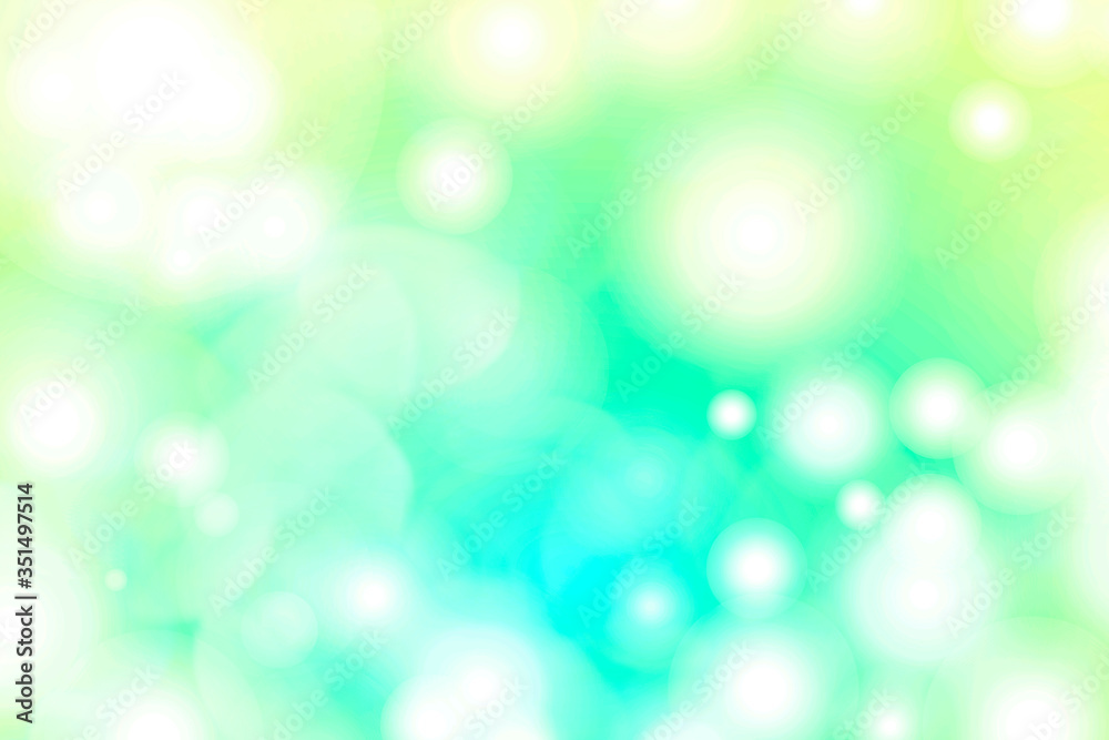 Canvas Prints white bokeh light on a greenish background