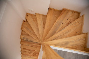 wooden stairs of a house