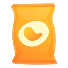 Chips icon. Cartoon of chips vector icon for web design isolated on white background