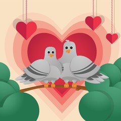 happy valentine's day greeting card