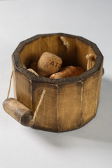 basket with mushrooms