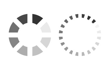 Load icon. Circle website buffer loader or preloader. download or upload status icon
