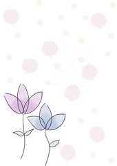 Obraz premium pink flower background