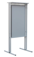 Vertical billboard for commercial advertisements on white