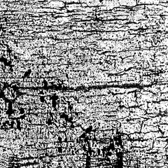 Grunge background black and white. Texture of chips, cracks, scratches, scuffs, dust, dirt. Dark monochrome surface. Old vintage vector pattern