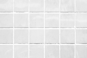 White tile patterned background