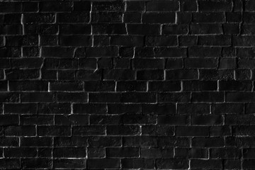 Fototapeta na wymiar Black brick patterned background