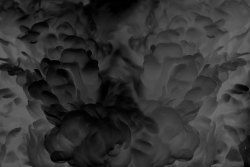 Black fluid smoke patterned background