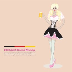 woman holding beer mug