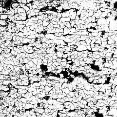 Grunge background black and white. Texture of chips, cracks, scratches, scuffs, dust, dirt. Dark monochrome surface. Old vintage vector pattern