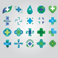 collection of abstract icons