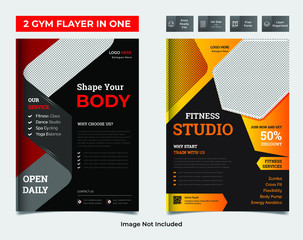gym flyer template Design