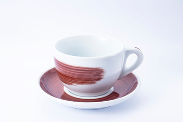 tea cup on a white background