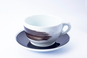 tea cup on a white background