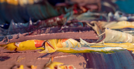 oil painting fragment, abstract illustration