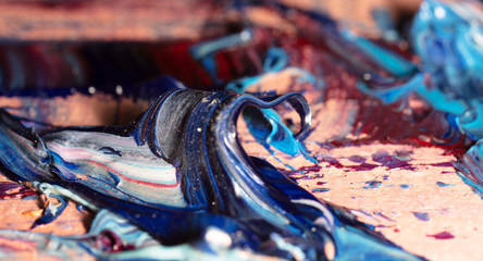oil painting fragment, abstract illustration