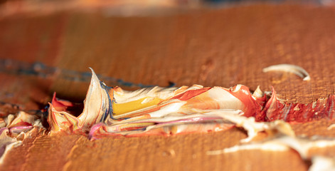 oil painting fragment, abstract illustration