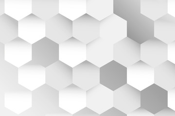 Gray hexagon patterned background design