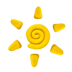 sun from plasticine
