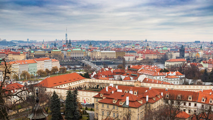 panorama di Praga dal castello