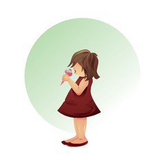 girl eating ice cream