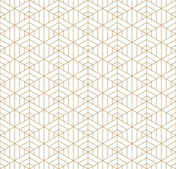 Nahtloses geometrisches Muster, inspiriert von japanischem Kumiko-Ornament.