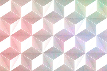 Cubic seamless patterned background