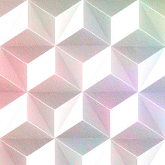 Cubic seamless patterned background